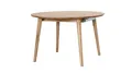 Produktbild: Massivart® Esstisch MATTI 120 cm x 120 / rund / ausziehbar /Wildeiche geölt, Tischplattenstärke 25 mm / Massivholztisch