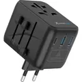 Produktbild: Xlayer Reisestecker weltweit 2 x USB Typ-A 1 x USB Typ-C 20W