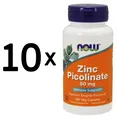 Produktbild: 10 x NOW Foods Zinc Picolinate, 50mg - 120 vcaps (99,99 EUR/kg)