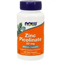 Produktbild: NOW FOODS, ZINC PICOLINATE Zink Picolinat 50mg 120 Veg. Kapseln SUPER PREIS