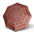 Produktbild: Knirps Business Line Fiber T2 Duomatic Check Regenschirm Red rot dunkelgrün Neu