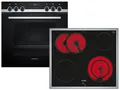 Produktbild: Siemens EQ521KA11 Set Einbauherd HE517GBS3 Edelstahl + Glaskeramikkochfeld EA64RGNA1E