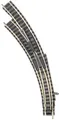 Produktbild: Fleischmann 9174 N piccolo (mit Bettung) Bogenweiche, links 45° 356.5 mm, 420mm 1St.