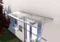 Produktbild: Gutta Pultvordach PT/ET 240 | Edelstahl | Haustürvordach 2400 x 900 mm