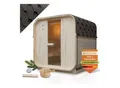Produktbild: Artsauna Fasssauna Nolvik L - 4 Personen, mit 6 kW Ofen & Zubehör für Garten, Cube Design