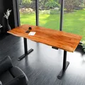 Produktbild: Massivholz Schreibtisch MAMMUT - 120cm - natur - Akazie - höhenverstellbar