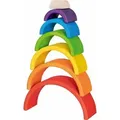 Produktbild: Goki 58479 - Regenbogen Bausteine, 7-teilig, Holz, goki evolution