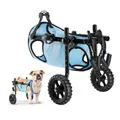 Produktbild: VEVOR Hunderollstuhl für Hinterbeine, Verstellbarer Haustierrollstuhl, Leichter Hundewagen mit stoßdämpfenden Rädern, Gehhilfe für behinderte, gelähmte, verletzte Hunde bis 15 kg, M