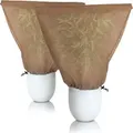 Produktbild: BigDean 2er Set XXL Winterschutz Kübelpflanzensack 120 x 180 cm BRAUN Pflanzenschutzsack Wintervlies Schutzhaube Vlieshaube für Pflanzen extra stark - Braun