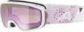 Produktbild: ALPINA SCARABEO JR. Q-LITE - Verspiegelte OTG Skibrille für Kinder, Optimaler Sitzdurch Comfort Frame, Mit 100% UV-Schutz, white-rose matt