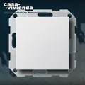Produktbild: Blindabdeckung mit Tragring GIRA Standard 55®,E2®,Glasrahmen KLEIN55 - Reinweiss