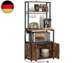 Produktbild: VASAGLE Küchenregal mit Steckdosen, Küchenschrank, 90 cm hoher Arbeitsplatte, S