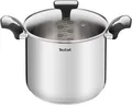 Produktbild: Tefal Emotion Kochtopf, hoch, 22 cm, 6 l, Edelstahl, dicker Boden für