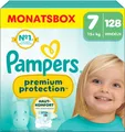 Produktbild: Pampers Premium Protection Größe 7, 128 Windeln, 15kg+, Doppelter Schutz für die