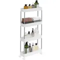 Produktbild: Rollwagen mit 4 Ebenen, Aufbewahrungswagen, 12,5x40x88 cm, robust, mobil
