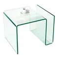 Produktbild: Riess Ambiente riess-ambiente Couchtisch FANTOME - 50cm Beistelltisch mit Ablage für Magazine transparent Glas