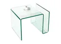 Produktbild: riess-ambiente Couchtisch FANTOME - 50cm Beistelltisch mit Ablage für Magazine transparent Glas