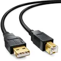 Produktbild: deleyCON 15m Aktives USB 2.0 Kabel Druckerkabel Scanner Kabel mit Signalverstärker USB2.0 Repeaterkabel PC Computer Drucker Scanner
