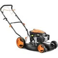 Produktbild: Benzin Rasenmäher Profi Mulchmäher Mit 51 Cm Und Selbstantrieb Leistungsstarker 196 Cc Motor Motormäher Mulchen Fx-rm51sa96 - Fuxtec