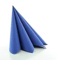 Produktbild: Sovie HOME Serviette in ROYALBLAU aus Linclass Airlaid, 40 x 40cm, 1/4 Falz, 12 Stück, hochwertige stoffähnliche Einweg-Servietten für Dinner, Feier, Event