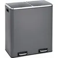 Produktbild: TM2X30 Treteimer 60 Liter Abfalleimer Küchen-Ordnung Grau - Svita