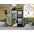Produktbild: Juliana Gewächshäuser Kompakt 6,6m² Anthrazit 10mm Polycarbonat +Fundamentrahmen