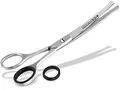 Produktbild: Exklusive Fellschere Pfotenschere Gebogen Haarschere Hundehaar-Schere (14,0 cm)
