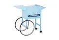 Produktbild: Royal Catering Popcornmaschine Popcornwagen Popcorntrolley Wagen 2 Bremsen blau Gastro Marktbedarf