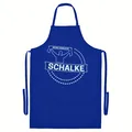 Produktbild: multifanshop Grillschürze - Schalke - Meine Fankurve - Druck weiß - Schürze