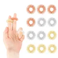 Produktbild: 12 Stücke Massageringe für Finger, Akupressur Ringe Set Akupressurring Massageringe für finger Handgelenk, Finger Massage Ring für Jugendliche Erwachsene Angst Stressabbau Entspannung
