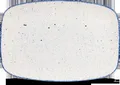 Produktbild: Churchill Super Vitrified Stonecast Hints Indigo Oblong Chefs Platte 34.4 x 23.4cm, 6 Stück