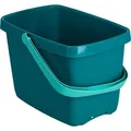 Produktbild: Leifheit Putzeimer Combi 52144, 12 Liter, eckig, aus Kunststoff, türkis, mit Ausgussöffnung