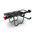 Produktbild: Mountainbike Gepäckträger Fahrrad verstellbar hinten - Red Loon Fahrradheckträger Aluminium I Schnellspanner für Sattelstütze I Gepäckträger MTB nachrüsten I Fahrrad Zubehör mit Schutzblech