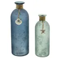Produktbild: Deko-Vase aus Glas Maritim Verziert | 2er-Set ca.26 CM