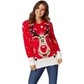 Produktbild: dressforfun Weihnachtspullover rot S