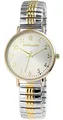 Produktbild: Excellanc Damen-Uhr Edelstahl Zugband analog Quarz 1700061 (silberfarbig goldfarbig)