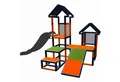 Produktbild: move and stic FRANKA Kletterturm mit Rutsche und Schräge Konstruktions-Spielset, In- und Outdoor