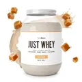 Produktbild: Just Whey Protein Pulver – aus Weide-Kuhmilch, mit DigeZyme® für bessere Verdauung, Mehrkomponenten Eiweißpulver mit essentiellen Aminosäuren & BCAAs – GymBeam (1000 g, Salted Caramel)