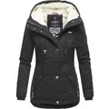 Produktbild: Marikoo Damen Winterjacke mit Teddyfell-Innenfutter & Kapuze