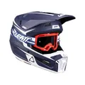 Produktbild: Leatt HELM MIT BRILLE KIT MOTO 3.5 V25 STEALTH (57-58CM) M