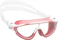 Produktbild: Cressi Baloo King Goggles - Einscheibenbrille zum Schwimmen, Schwimmbad und Schnorcheln, Rosa/Weiß, 7/15 Jahre, Junior Unisex