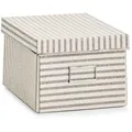 Produktbild: Aufbewahrungsbox Stripes, Pappe, Beige - Zeller