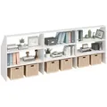 Produktbild: Bellamio Regal Aland Dachschrägenregal 45 Grad-Winkel, Weiß, 268 cm breit, verfügbar mit & ohne Türen weiß 268 cm