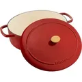 Produktbild: Ballarini Bellamonte 75003-566-0 Cocotte, 31 Cm Rot Oval Gusseisen Rot - Rot