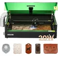 Produktbild: Vevor Lasergravierer, 20 W, Lasergravur- & Schneidemaschine Mit Integrierter Kamera, Laserschneider, 36.000 Mm/min, Arbeitsbereich 50 X 32 Cm, Für Holz, Leder, Glas, Papier, Bestimmte Metalle, Klasse