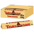 Produktbild: (22,48€/1kg) Toblerone, Riegel, Schokolade, 20 Stück je 100g