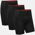 Produktbild: BAMBUS BOXERSHORTS EXTRA LANG - 3-Pack - Schwarz - 3XL