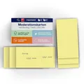 Produktbild: magnetoplan Moderationskarten, rechteckig | BxH 200x100 mm | 250 Stück | Kommunikationskarten in gelb | Für Meetings und Präsentationen | FSC-zertifiziert und kunststofffrei verpackt