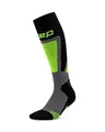 Produktbild: CEP MERINO SKISOCKEN HERREN TALL 3.0 – Warme Skisocken aus Merinowolle für Wintersport – Komfortable Skistrümpfe Herren, atmungsaktiv und mit optimaler Passform – Black/Lime
