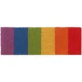 Produktbild: Relaxdays Fußmatte Kokos, Regenbogen, Schuhabtreter 75 X 25 Cm, Wetterfest & Rutschfest, Türvorleger Innen & Außen, Bunt